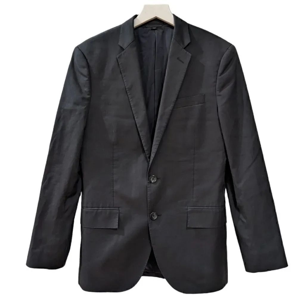 J. Crew Ludlow Two Button Slim Fit Blazer Deep Navy Carpini® Italian 36S A0491